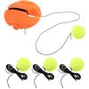 SHINEOFI Allenatore di Rimbalzo per Tennis, Base Tonda Zavorrata, Set Singolo | Corda Elastica, Pratica, Portatile, per Cortili e Palestre, Riduce Palline
