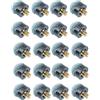 NUOBESTY 20 Pezzi Punte da Biliardo Avvitabili 10mm in Cuoio | Montaggio a Vite senza Colla Né Morsetti, Effetto di Colpo Migliorato, per Gioco di Biliardo