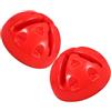 Warmhm 2 Pezzi Base per Palo di Agilità in ABS Arancione per Allenamento | Accessorio per Allenamento Calcio e Basket, Base Stabile Riempibile, per Palo da Training, Uso Sportivo
