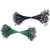 MAGICLULU 50 Pezzi Filo da Pesca in Acciaio 15cm Super Resistente | Anti Morso, Protegge la Lenza Principale, Uso Esterno, Verde e Nero