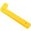 FOMIYES Supporto per Bilanciere da Parete Giallo in Pp, Gancio | Design Salvaspazio, Stoccaggio Verticale, Ganci ad Alta Portata, per Casa e Palestra Domestica