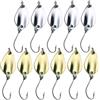 WRITWAA 16 Pezzi Gancio da Pesca Creativo Affondante 2g 14x25 MM | Esca Finta Vivida per Acqua Dolci e Salate, per Fiumi All'aperto, Adatta a Pesci Grandi e Bocche Ampie