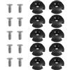 SHINYPASING Kayak Accessories Kayak Elastic Rope Buckle, Plastico Nero, 1 Set, Facile da Trasportare e Facile da Riporre, per Canoa e Lines