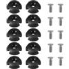 SKISUNO Kayaking Deck Ring Replacement Parts, Kayaking Rope Buckle, Fibbia in plastico Nero, 1 Set, Accessori Kayak per Rafting, Parti di Ricambio per fissaggi rotti e Corde
