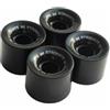LeeQinersw 4 Pezzi Ruote Skateboard Ruote Pattino Longboard Rotelle Poliuretano 78A Aderenza E Comfort per Rimpiazzo Immediato E Miglioramento Prestazioni Adatte, Nero