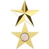 Mikinona Medaglia Stella a Cinque Punte Oro Decorativa in Lega di Zinco | Lavorazione Curata, Aspetto Realistico, Stile Creativo, Souvenir per Festa, Premio per Gioco