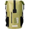 LOVIVER Zaino con Tasche Laterali in Rete, Verde Militare | Striscia Riflettente di, Dry Bag, Design Compatto e Pieghevole, Sacca Stagna, per Escursionismo,