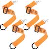 GATHINESS 4 Pezzi Clip Catena Arbitro Calcio in Nylon e Plastica, Arancia | Accessori per Arbitri di Calcio, Presa Sicura e Superficie senza Sbavature, per Partite Quotidiane