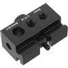 Abaodam Clip da Tavolo in Alluminio Nero per Lampada, Foro 6mm | Compatibile Fori 1/4 e 8mm, Supporto Stabile, Montaggio senza Attrezzi, per Bordo Tavolo