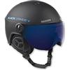 BLACK CREVICE Casco da sci Arlberg I Casco da sci con visiera stile pilota in diversi colori I Casco da sci Uomo & Donna I Casco da sci traspirante I Ricambio visiera incluso I Regolabile
