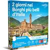Smartbox - Cofanetto Regalo per Uomo o Donna - 2 Giorni nei Borghi più Belli d'Italia - Idee Regalo Originale - 1 Notte con Colazione e degustazione o attività di Svago per 2 Persone