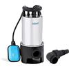 Hillvert Pompa Sommergibile HT-ROBSON-SP1100DWE (Per acqua pulita, 1.100 W, Portata max.: 16.000 l/h, Interruttore a galleggiante, Dimensione particellare: 35 mm)