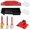KSHENG Set di 8 tamponi colorati per spigoli, colore rosso, strumento per | Pittura sui bordi, contenuto del set