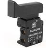 Ruilogod Strumento elettrico AC 250V / 6A DPST NC bloccabile grilletto FA2-8 / 2WB