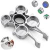 SLIAXINT Chiave Aeratore Rubinetto 12 in 1 M16-M24 con 4 Regolatori, Universale | Chiave rompigetto rubinetto in lega di zinco per filtro rubinetto, cucina, bagno, WC, lavabo e lavello