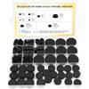 Wotrilw Set 125 Pezzi Passacavi in Gomma Nera, Gommini e Tappi Passacavo in Silicone per Protezione Cavi, Auto, Macchine, Pompa, Mobili, Tubi Acqua e Riparazioni, 5,5-10 mm