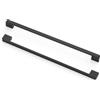 MARGUERASW - 10 maniglie per porte nere in lega di zinco, maniglie a T a barra per cucina e armadio, interasse dei fori 96 mm (distanza tra i fori 320 mm)