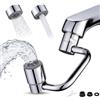 SLIAXINT 1080 °Prolunga Rubinetto Cucina con 2 Tipi di Getto Aeratore,Acciaio Inox | Multifunzionale Rubinetto Girevole Doccetta per Lavandino Riduttore Rubinetto Cucina Rompigetto Rubinetto Bagno