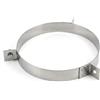 MAKA change your life quality MAKA Fascetta per Cavi Tiranti Canna Fumaria Doppia Parete Inox Ø 200 mm | Per sistema camino doppia parete coibentato 25 mm, acciaio inox AISI 304, misura riferita al diametro dell'elemento
