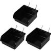CANIGHT 3 Pezzi Contenitore Quadrato per Pannello Forato, Nero , Pp Ferro | Garage e Ufficio, Facile da Trasportare, Organizzazione Pratica e Affidabile