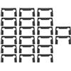 SG Store 20 Pezzi Da Kit Di Sostituzione Guarnizione In Gomma Per Cerniere Per Porte Doccia Kit Di Sostituzione Guarnizione Antiscivolo Per Cerniere In Vetro (8,5x5cm)