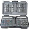 ATuMan 42 in 1 Kit Cacciaviti a Cricchetto con 38 S2 Punte | Cricchetto 40 Denti, Doppia Magnetizzazione, 55-60 HRC, Impugnatura in Lega di Alluminio
