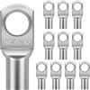 Flintronic Capicorda Terminali da Crimpare, SC35-12 Capicorda Cavo, 10pz | Terminali Connettori Kit, Capicorda Elettrici ad Anello di Rame, per Cavo Elettrico, Cavi Fil