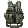 TactixTech Gilet Tattico SWAT Regolabile MOLLE Multitasche Militare Softair Camping