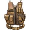 TactixTech Gilet Tattico SWAT Regolabile MOLLE Multitasche Militare Softair Camping