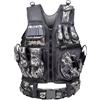 TactixTech Gilet Tattico SWAT Regolabile MOLLE Multitasche Militare Softair Camping