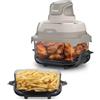 Ninja CRISPi Friggitrice ad aria, 3,8 l, 2,3 l, 4 in 1: Frittura ad aria, Cottura arrosto, Mantenimento a caldo, Recrisp, compatta, 2 contenitori in vetro con coperchi, 1700 W, Grigio pietraFN201EUSD2