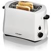 Cloer 331 Tostapane Cool-Wall per 2 Fette, 825 W, antiscottatura, scaldapanini integrato, cassetto raccogli-briciole, funzione di sollevamento, custodia in plastica bianca