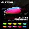 LETOYO 2.5g-5g Cicala Cucchiaio Richiamo D'acqua Dolce Spinner Esca Wobblers Richiamo Esca Dura Trota Artificiale Pesca Richiamo di Pesca Area Trota