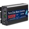 CHANTOWER Inverter a onda sinusoidale pura 12V/24V 220V 1000W 2200W 3000W 4000W 5000W Convertitore di tensione di alimentazione portatile da CC a CA Inverter solare per auto