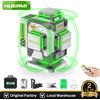 Huepar ZK04CG-L Livello laser 4D 16 linee ±2mm Laser a linee incrociate autolivellante con raggio verde ad alta precisione con batteria agli ioni di litio da 8000 mAh
