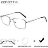 ZENOTTIC Occhiali da vista progressivi rettangolari in metallo di alta qualità Occhiali da vista miopia moda Occhiali ottici quadrati per uomo
