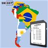 SMIOST Scheda GPS SD con mappe Sat Navi 2023 South America con scheda SD del sistema Connect1 per navigazione per auto Mazda 2/3/6/MX5/CX5/CX9