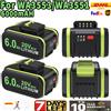 Bonadget 6000mAh Per Worx WA3551 Batteria per elettroutensili a batteria 20V WA3572 WA3553 WA3551.1 WX390 per tutti gli attrezzi elettrici e da giardino WORX