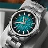 Watchdives WD0003C Orologio da Uomo con Quadrante Effetto Craquelé 38mm, Movimento al Quarzo VH31 con Lancetta dei Secondi a Movimento Continuo, Vetro Zaffiro, Luminoso, Impermeabile 10 Bar