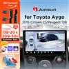 Junsun Autoradio Android Junsun per Toyota Aygo Peugeot 108 Citroen C1 2014~2021 Multimedia Wireless CarPlay SWC GPS Navi Telecamera 360