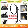 AMBITFUL Triopo per Godox V1 V100 V1PRO Speedlite Softbox 55CM KX65 65cm KX90 90cm 120CM Softbox Ottagonale per Flash da Esterno