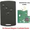 Jingyuqin Chiave A Distanza Dell'automobile Per Renault Megane 3 Latitude Scenic No Keyless Go Va2 Lama ID46/PCF7941 Chip di Controllo 433MHZ