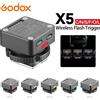 Godox Trigger Flash Wireless Godox X5 TTL con Attacco Hot Shoe per Flash Sistema Godox X, Fotocamere Leica, Canon, Sony, Nikon, Fujifilm, Olympus