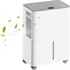 NONE Deumidificatore da 1600ml, Assorbitore di Umidità, Asciugatore d'Aria Silenzioso per Casa, Seminterrato, Bagno, Armadio