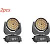 HYULIGHTS 2 pz. Fari LED Zoom Wash Moving Head 36x18W RGBWA UV 6in1 con CTO (Color Temperature) DMX512 per Palcoscenico, DJ e Bar