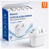 Reimol Cartucce filtranti per acqua Reimol, 12 pezzi, ricambio per Brita Maxtra+ e Maxtra Pro, filtro tutto in 1