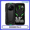 DOOGEE Fire 3 Telefono Rugged, Display HD+ da 5.5", 12GB+64GB, Batteria da 8350mAh, Fotocamera da 13MP, Widevine L1, NFC, IP68, Android 15, Cellulare