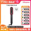 TYMO Spazzola Lisciante Ionica TYMO RING PLUS Anti-Scottatura per Donne, Rivestimento in Titanio, 9 Impostazioni di Temperatura, Display LED