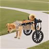 NONE Carrozzina Regolabile per Cani, Deambulatore per Riabilitazione Zampe Posteriori, Carrello Ausiliario in Lega di Alluminio per Cani Anziani e con Disabilità