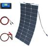 dgsunlight Kit pannello solare flessibile da 100 W Caricabatterie solare monocristallino da 18 V Sottile e leggero, impermeabile e pieghevole per il campeggio fuori rete